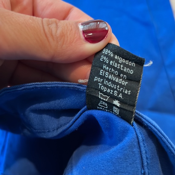 Cobalt Blue Pierre Cardin Straight Leg Pant - Picture 5 of 5